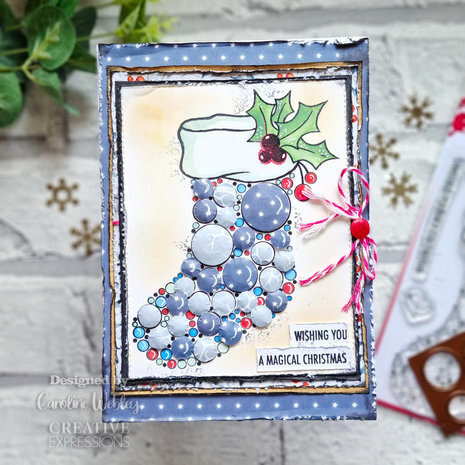 Woodware Big Bubble Stocking Clear Stamps (JGS820) Woodware Big Bubble Stocking Clear Stamps (JGS820)