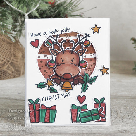 Woodware Festive Rudolph Clear Stamps (FRS936) Woodware Festive Rudolph Clear Stamps (FRS936)