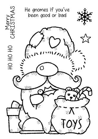 Woodware Santa Gnome Clear Stamps (FRS937) Woodware Santa Gnome Clear Stamps (FRS937)