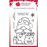 Woodware Santa Gnome Clear Stamps (FRS937)