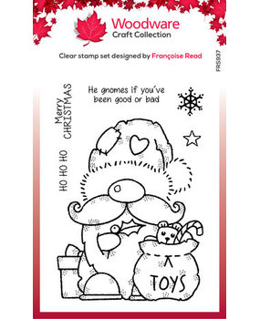 Woodware Santa Gnome Clear Stamps (FRS937) Woodware Santa Gnome Clear Stamps (FRS937)