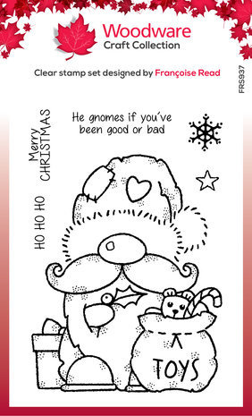 Woodware Santa Gnome Clear Stamps (FRS937) Woodware Santa Gnome Clear Stamps (FRS937)