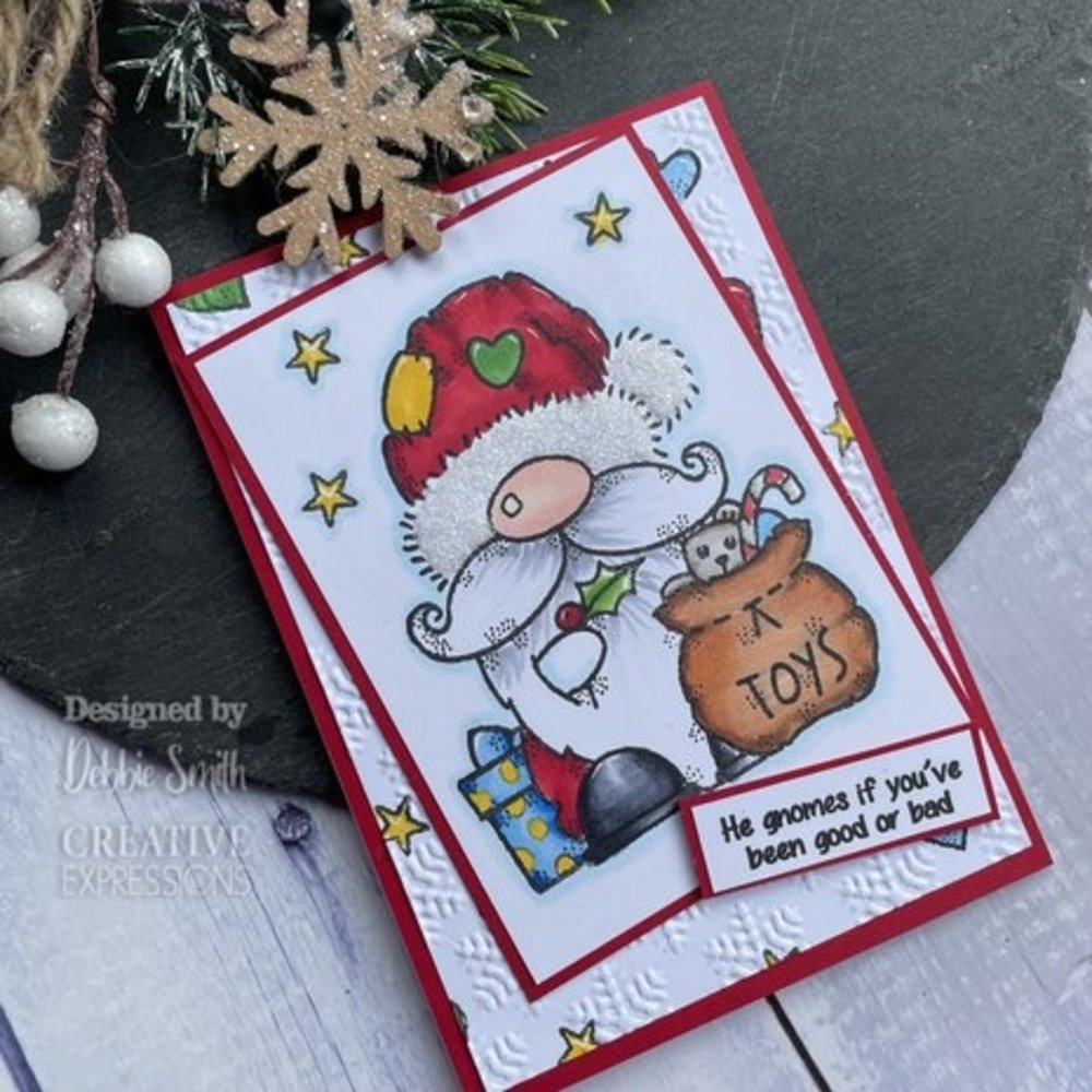 Woodware Santa Gnome Clear Stamps (FRS937) Woodware Santa Gnome Clear Stamps (FRS937)