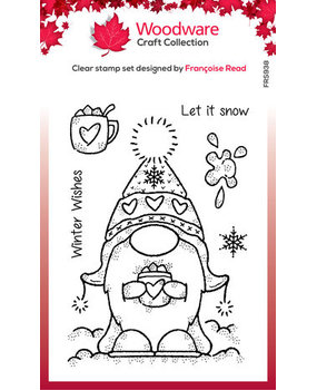 Woodware Winter Gnome Clear Stamps (FRS938) Woodware Winter Gnome Clear Stamps (FRS938)