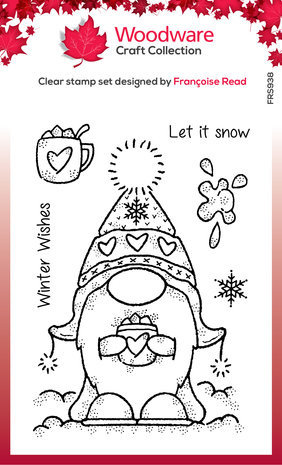 Woodware Winter Gnome Clear Stamps (FRS938) Woodware Winter Gnome Clear Stamps (FRS938)