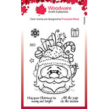 Woodware Santa Cup Clear Stamps (FRS939)