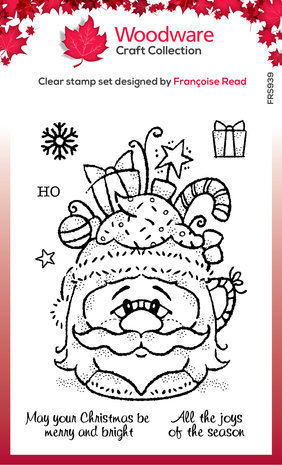 Woodware Santa Cup Clear Stamps (FRS939)