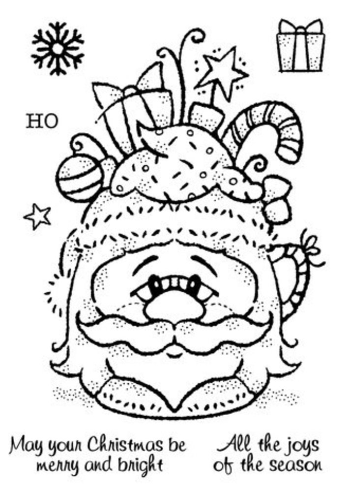 Woodware Santa Cup Clear Stamps (FRS939)