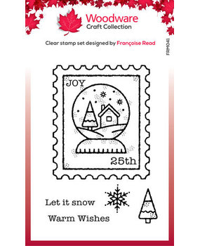 Woodware Snow Globe Clear Stamps (FRM041) Woodware Snow Globe Clear Stamps (FRM041)