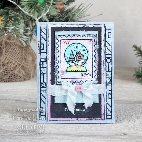 Woodware Snow Globe Clear Stamps (FRM041) Woodware Snow Globe Clear Stamps (FRM041)