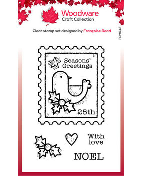 Woodware Bird Post Clear Stamps (FRM042) Woodware Bird Post Clear Stamps (FRM042)