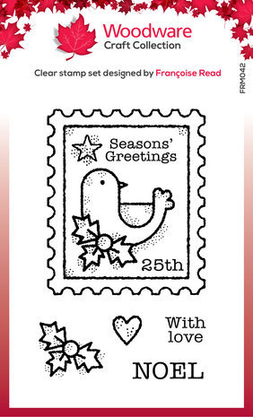 Woodware Bird Post Clear Stamps (FRM042) Woodware Bird Post Clear Stamps (FRM042)