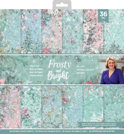 Crafter's Companion Frosty and Bright 12x12 Inch Paper Pad (S-FRBR-PAD12) Crafter's Companion Frosty and Bright 12x12 Inch Paper Pad (S-FRBR-PAD12)