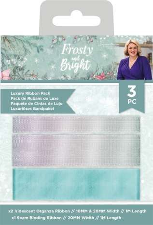 Crafter's Companion Frosty and Bright Luxury Ribbon Pack (S-FRBR-LUXRIB) Crafter's Companion Frosty and Bright Luxury Ribbon Pack (S-FRBR-LUXRIB)