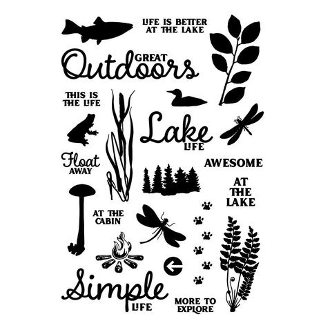 Simple Stories Simple Vintage Lakeside Clear Stamps (18020) Simple Stories Simple Vintage Lakeside Clear Stamps (18020)