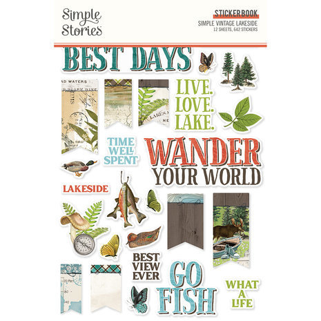 Simple Stories Simple Vintage Lakeside Sticker Book (18024) Simple Stories Simple Vintage Lakeside Sticker Book (18024)