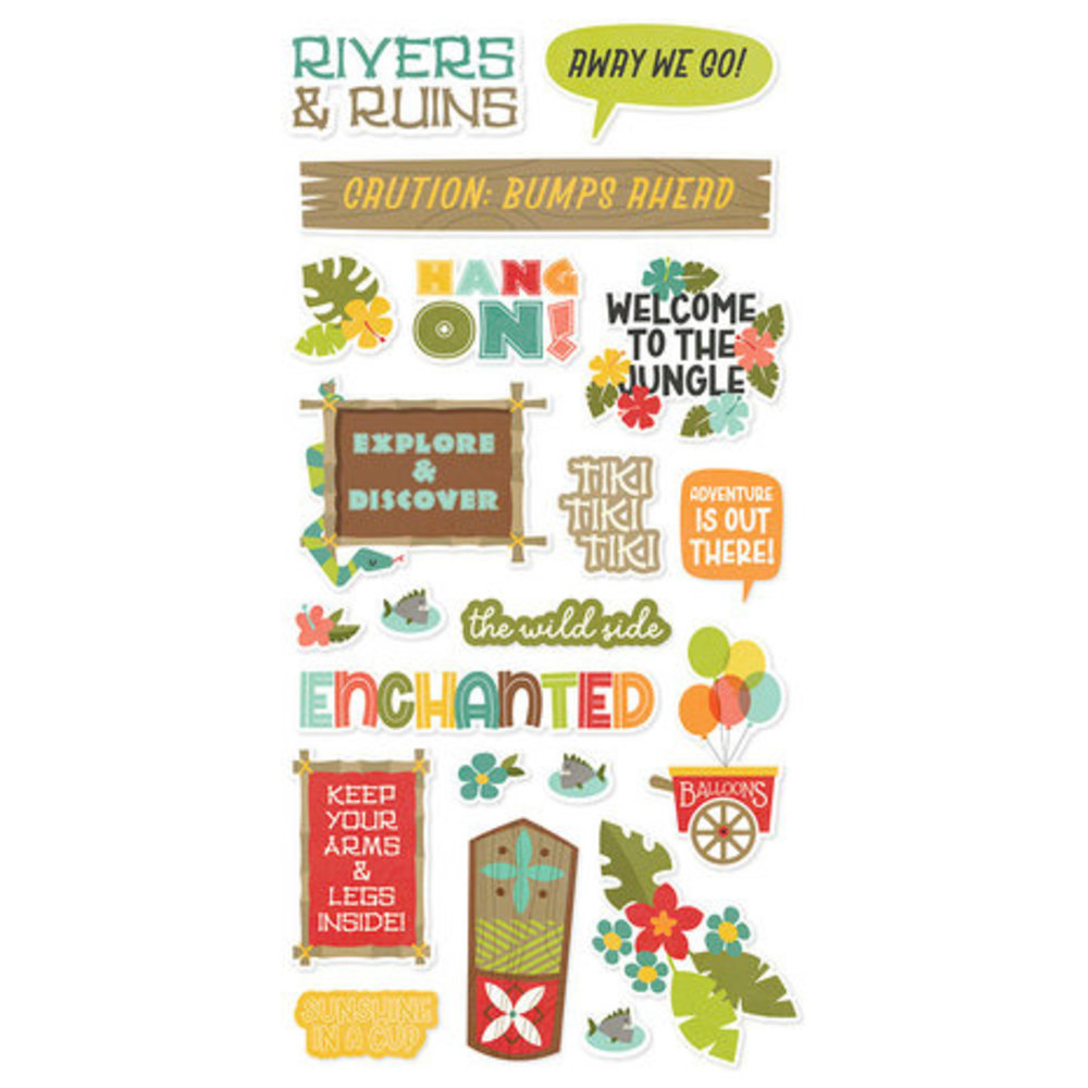 Simple Stories Say Cheese Adventure At The Park Foam Stickers (17957)