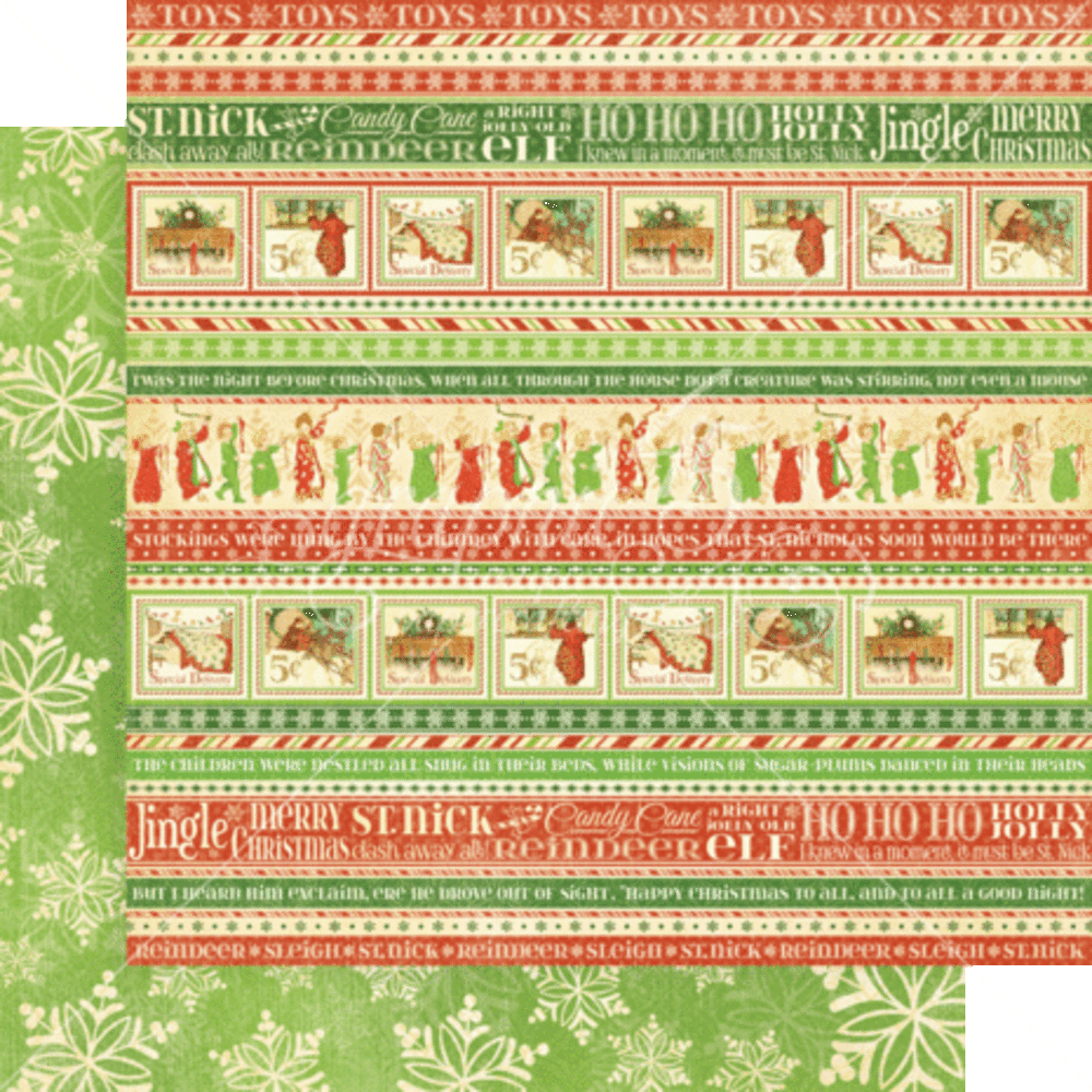 Graphic 45 Twas the Night Before Christmas 8x8 Inch Deluxe Paper Pad (4502497)