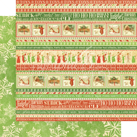 Graphic 45 Twas the Night Before Christmas 8x8 Inch Deluxe Paper Pad (4502497)