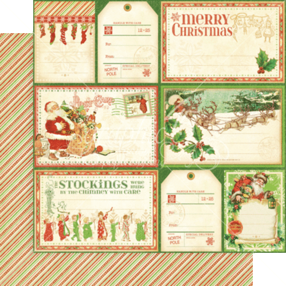 Graphic 45 Twas the Night Before Christmas 8x8 Inch Deluxe Paper Pad (4502497)