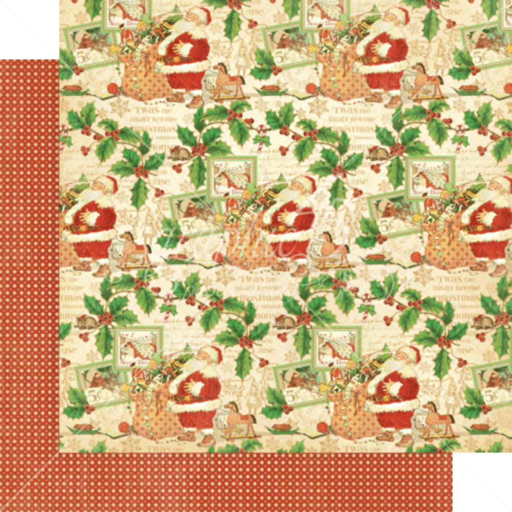 Graphic 45 Twas the Night Before Christmas 8x8 Inch Deluxe Paper Pad (4502497)