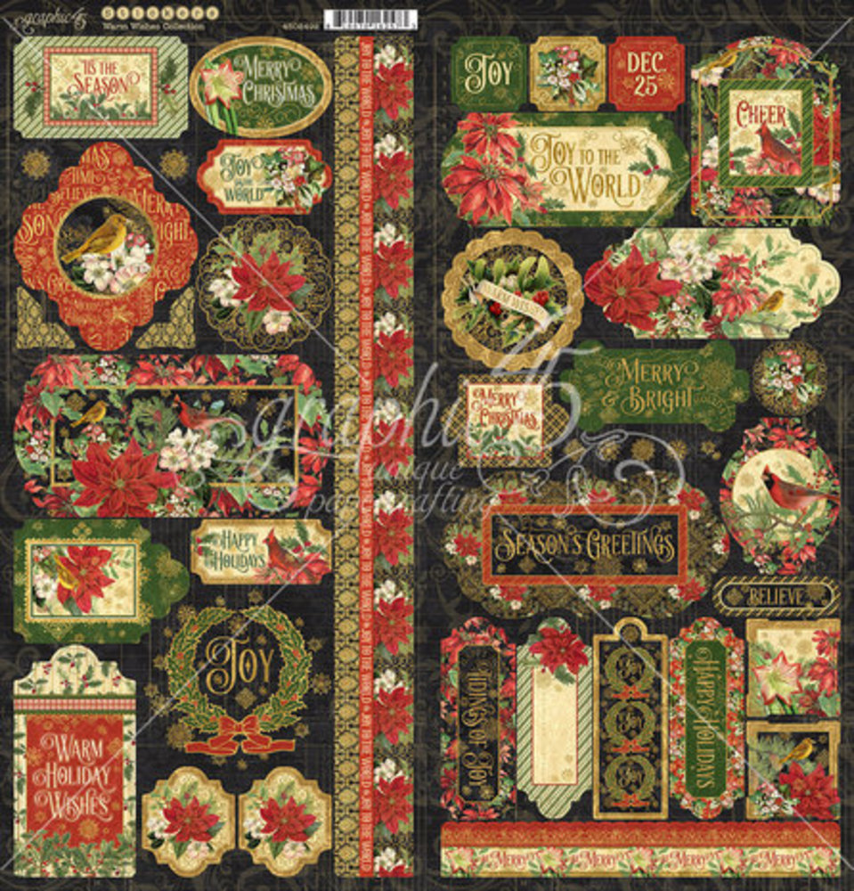 Graphic 45 Warm Wishes Stickers (4502492)