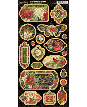 Graphic 45 Warm Wishes Chipboard (4502491) Graphic 45 Warm Wishes Chipboard (4502491)