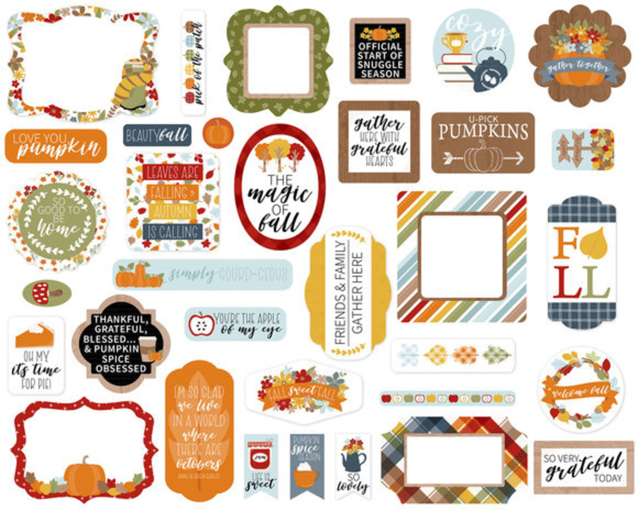 Echo Park Fall Fever Ephemera (FAF285024) Echo Park Fall Fever Ephemera (FAF285024)