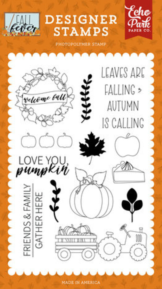 Echo Park Fall Fever Love You Pumpkin Clear Stamps (FAF285044) Echo Park Fall Fever Love You Pumpkin Clear Stamps (FAF285044)