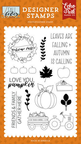 Echo Park Fall Fever Love You Pumpkin Clear Stamps (FAF285044) Echo Park Fall Fever Love You Pumpkin Clear Stamps (FAF285044)