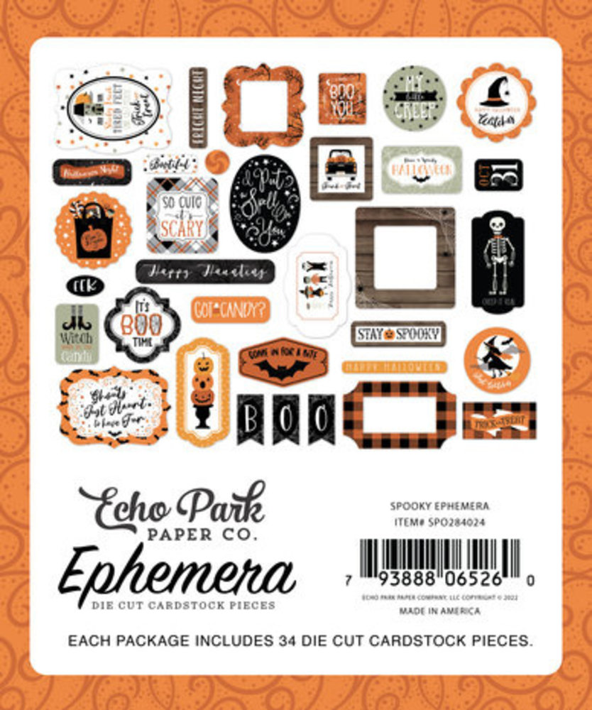 Echo Park Spooky Ephemera (SPO284024) Echo Park Spooky Ephemera (SPO284024)
