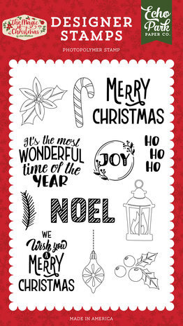 Echo Park The Magic Of Christmas Ho Ho Ho Clear Stamps (MOC286043) Echo Park The Magic Of Christmas Ho Ho Ho Clear Stamps (MOC286043)