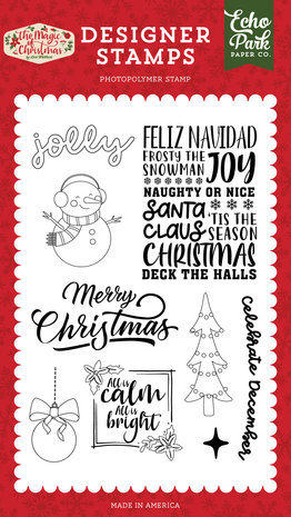 Echo Park The Magic Of Christmas Celebrate December Clear Stamps (MOC286045) Echo Park The Magic Of Christmas Celebrate December Clear Stamps (MOC286045)