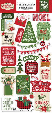 Echo Park The Magic Of Christmas 6x13 Inch Chipboard Phrases (MOC286022) Echo Park The Magic Of Christmas 6x13 Inch Chipboard Phrases (MOC286022)