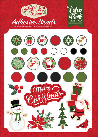 Echo Park The Magic Of Christmas Adhesive Brads (MOC286020)