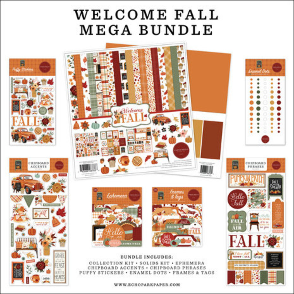 Carta Bella Welcome Fall 12x12 Inch Mega Bundle (CBWF154050)
