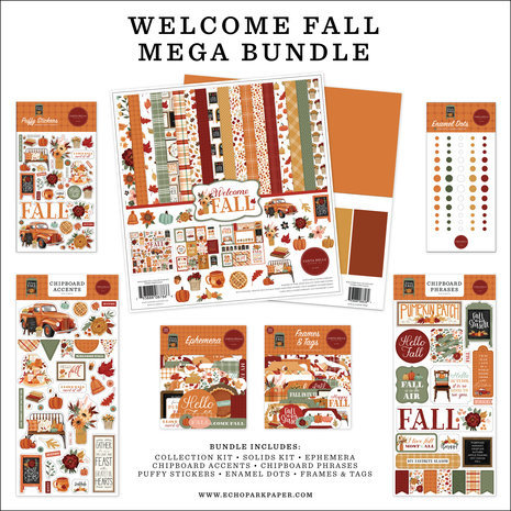 Carta Bella Welcome Fall 12x12 Inch Mega Bundle (CBWF154050)