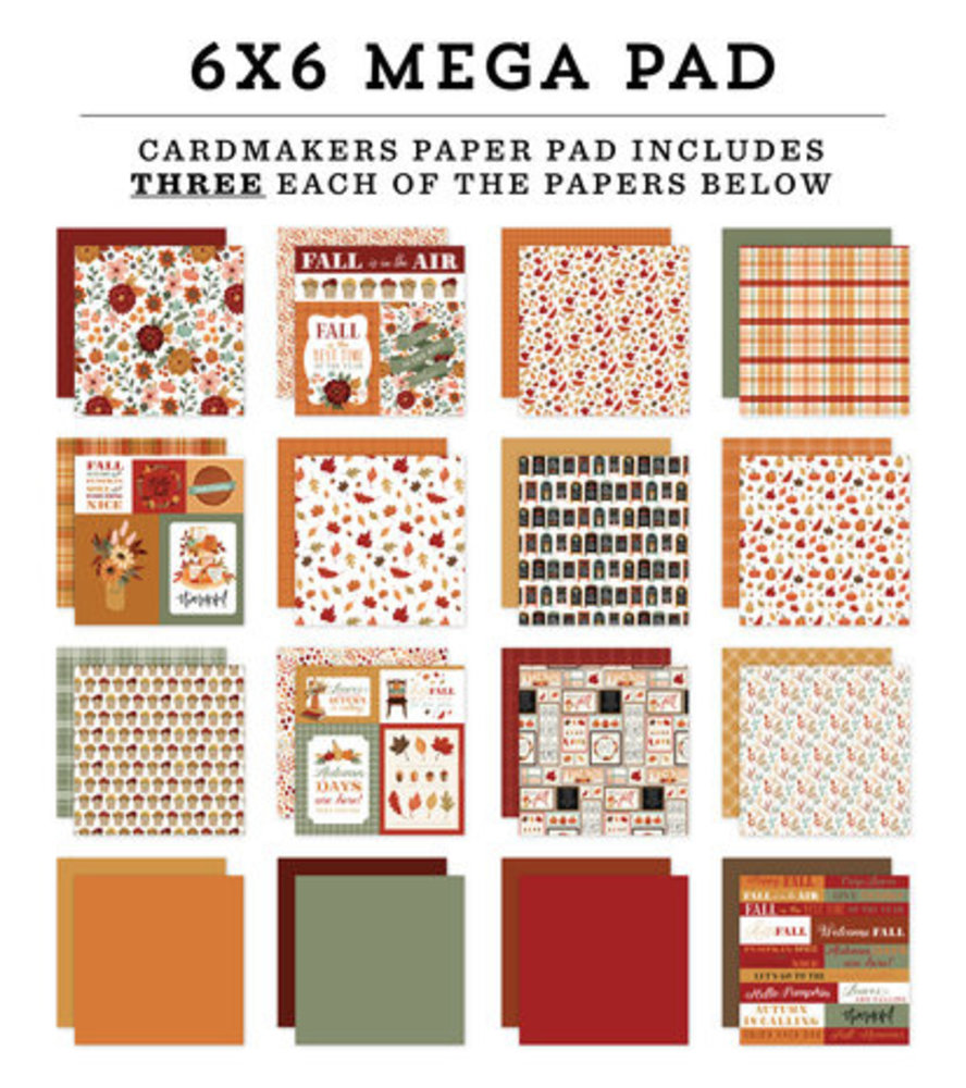Carta Bella Welcome Fall 6x6 Inch Mega Pad (CBWF154031)