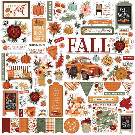 Carta Bella Welcome Fall 12x12 Inch Element Sticker (CBWF154014) Carta Bella Welcome Fall 12x12 Inch Element Sticker (CBWF154014)