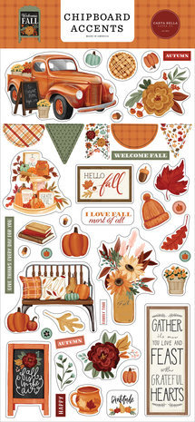 Carta Bella Welcome Fall 6x13 Inch Chipboard Accents (CBWF154021) Carta Bella Welcome Fall 6x13 Inch Chipboard Accents (CBWF154021)