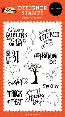 Carta Bella Hocus Pocus Frightful Clear Stamps (CBHP153040)