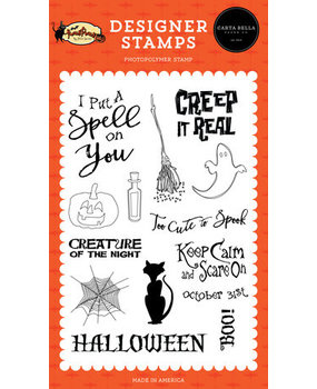 Carta Bella Hocus Pocus Creep It Real Clear Stamps (CBHP153041) Carta Bella Hocus Pocus Creep It Real Clear Stamps (CBHP153041)