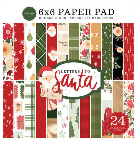 Carta Bella Letters To Santa 6x6 Inch Paper Pad (CBLS155023) Carta Bella Letters To Santa 6x6 Inch Paper Pad (CBLS155023)