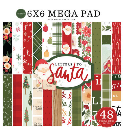 Carta Bella Letters To Santa 6x6 Inch Mega Pad (CBLS155031) Carta Bella Letters To Santa 6x6 Inch Mega Pad (CBLS155031)