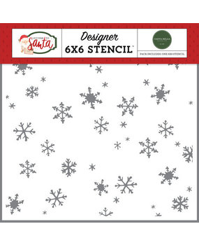 Carta Bella Letters To Santa Christmas Day Snowfall Stencil (CBLS155033) Carta Bella Letters To Santa Christmas Day Snowfall Stencil (CBLS155033)
