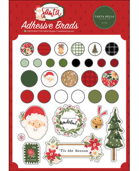 Carta Bella Letters To Santa Adhesive Brads (CBLS155020) Carta Bella Letters To Santa Adhesive Brads (CBLS155020)