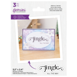 Gemini Fancy Sentiments Stamp & Die Jingle All The Way (GEM-STD-FS-JATW)