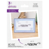 Gemini Fancy Sentiments Stamp & Die Let It Snow (GEM-STD-FS-LEIS)