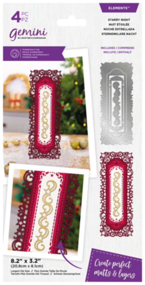 Gemini Christmas Nesting Starry Night Elements Dies (GEM-MD-ELE-STANI) Gemini Christmas Nesting Starry Night Elements Dies (GEM-MD-ELE-STANI)