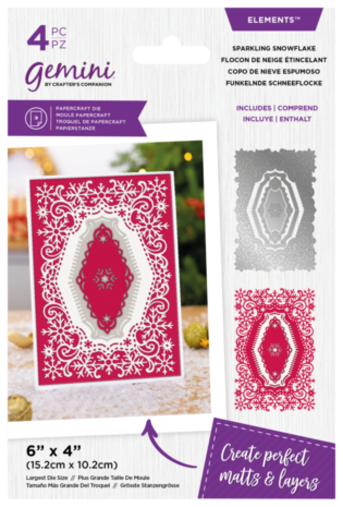 Gemini Christmas Nesting Sparkling Snowflakes Elements Dies (GEM-MD-ELE-SPASNO) Gemini Christmas Nesting Sparkling Snowflakes Elements Dies (GEM-MD-ELE-SPASNO)